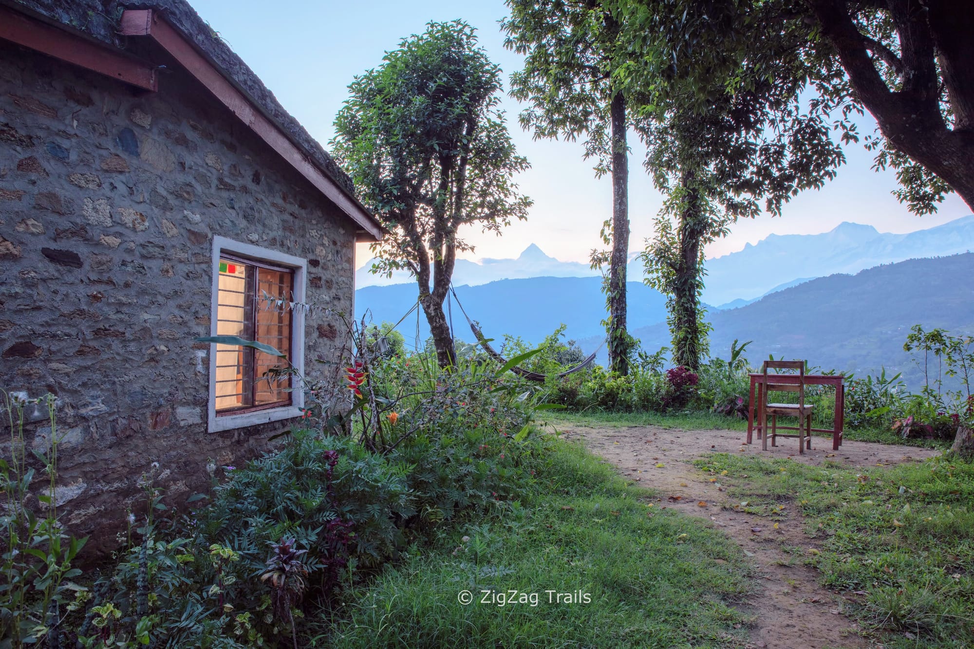 Our village home in the mountains, Dinesh guest house.