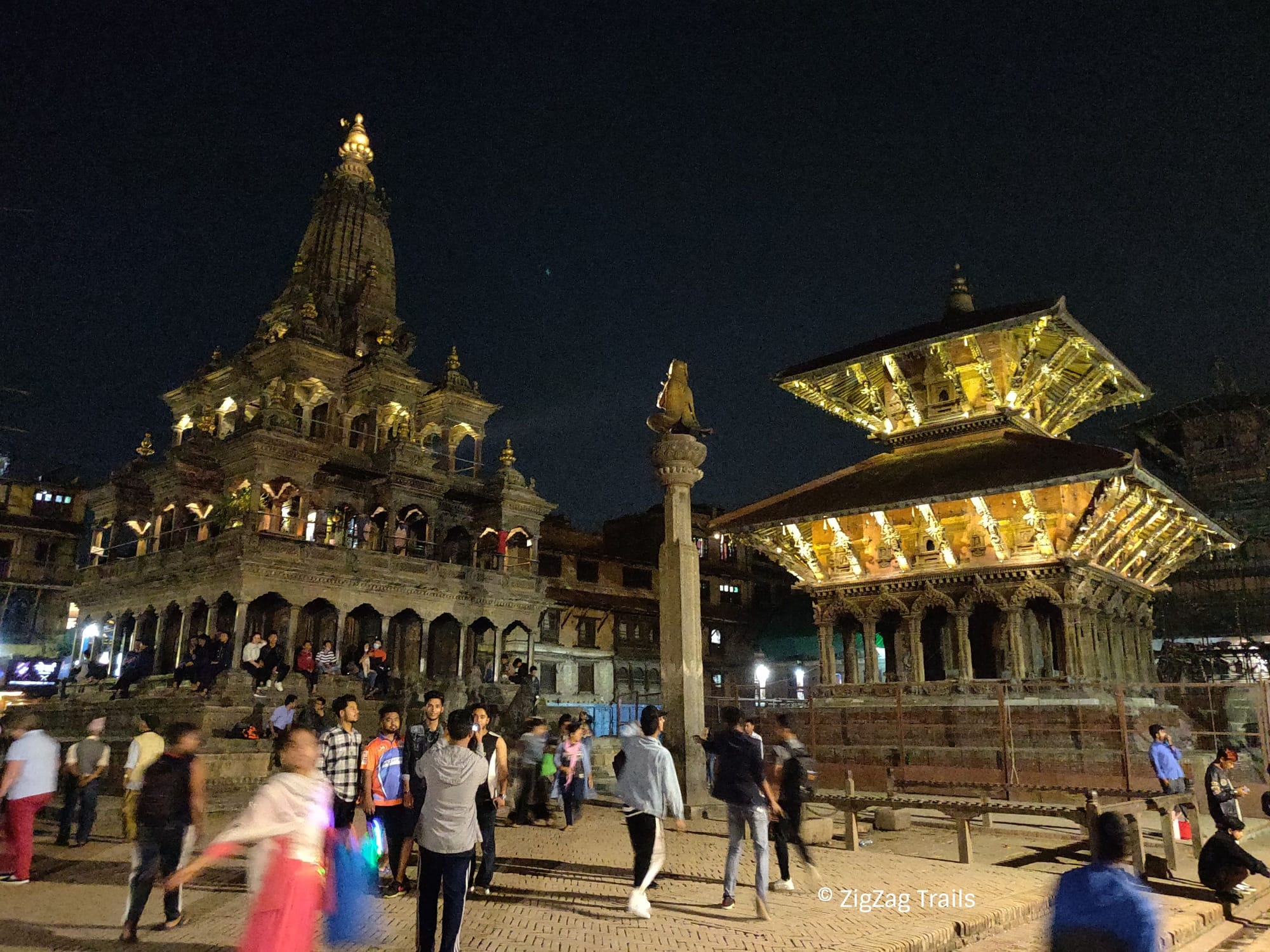 Krishna Temple in evening.